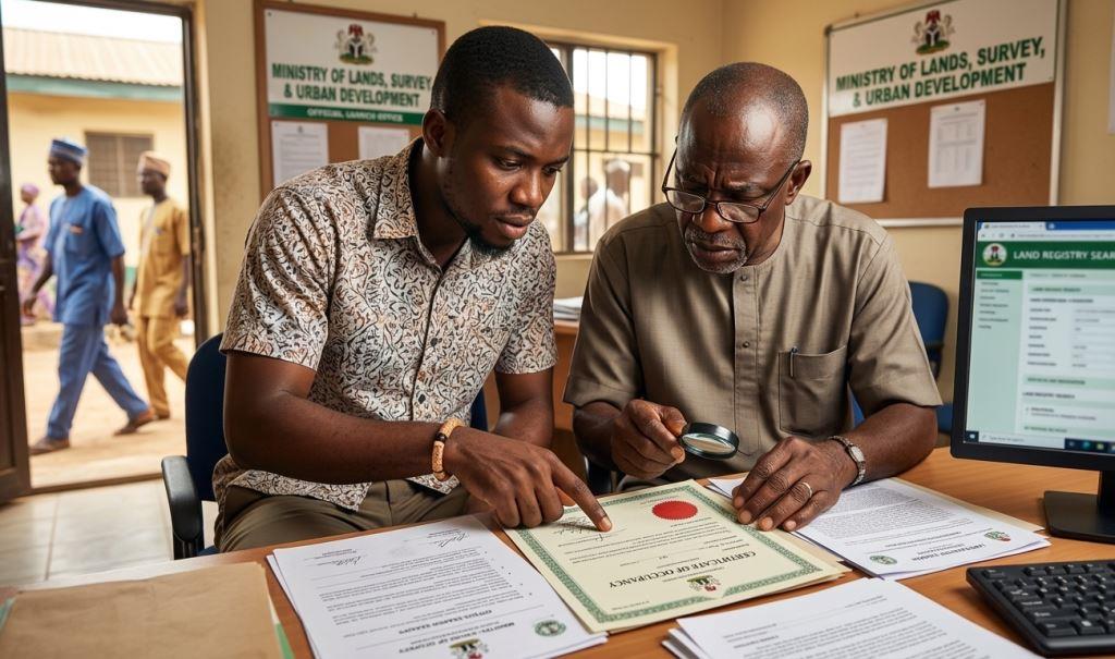 Land Title Verification, Property Fraud Nigeria, Land Documentation, Certificate of Occupancy, Survey Plan, Property Ownership, Due Diligence, Real Estate Advisory, Land Registry, Property Investment, Delta State Real Estate, Property Verification, CPOT Properties, Pantracy Real Estate, Land Acquisition.